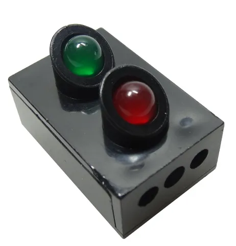 Electric, Train 12V 2 x 3 Signal Light Brick with Red and Green Lights