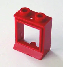 Window 1 x 2 x 2 with Extended Lip and Hole in Top, no Glass