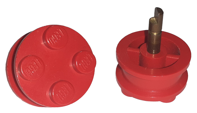 Wheel with 4 Studs and Axle Cam for Motor