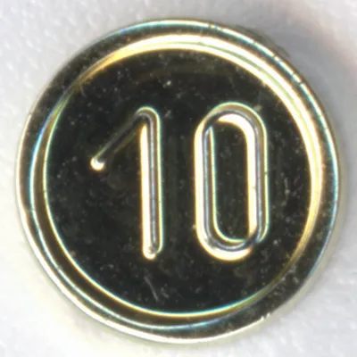Minifigure, Utensil Coin Type 1 with 10 Mark