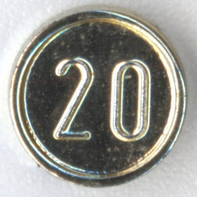 Minifigure, Utensil Coin Type 1 with 20 Mark