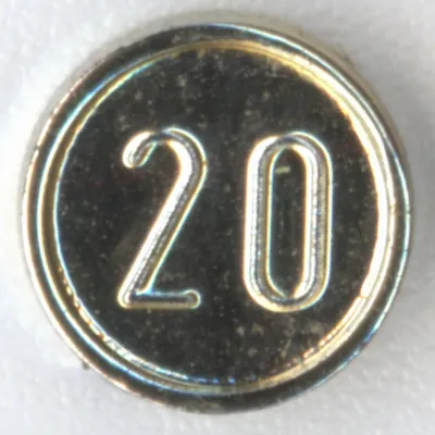 Minifigure, Utensil Coin Type 1 with 20 Mark