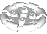 Plate, Modified 2 x 2 with Bar Frame Round