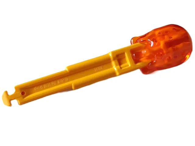 Projectile Arrow, Solid Shaft with Molded Trans-Orange Round End with 4 Notches Pattern