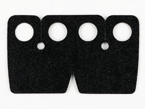 Minifigure Coattails Cloth, Center Scallop, Traditional Starched Fabric