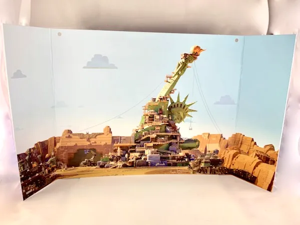 Paper Cardboard Backdrop for Set 70820, Apocalypseburg Scene / Queen Watevra's 'So-Not-Evil' Space Palace Scene