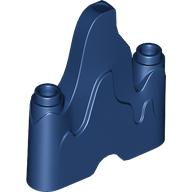 Wave Rounded 1 x 4 with 2 Studs on Ends (Flame, Rock)