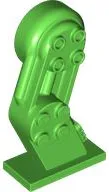 Large Figure Leg Mechanical Left with Molded Black Rotation Joint Pin Pattern
