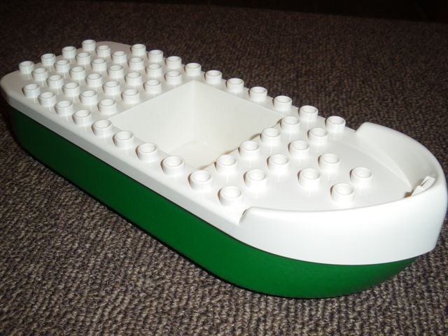Duplo Boat Hull Unitary 6 x 16 with White Top (71402 / 31063)