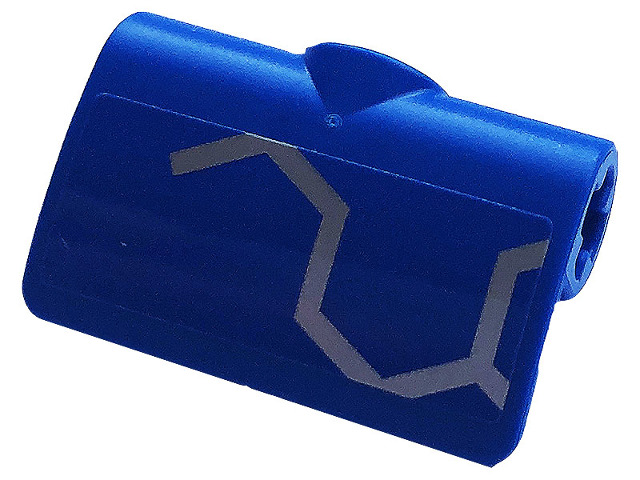 Technic, Panel Curved 2 x 3 x 1 with Silver Race Pattern Model Left Side (Sticker) - Set 42123