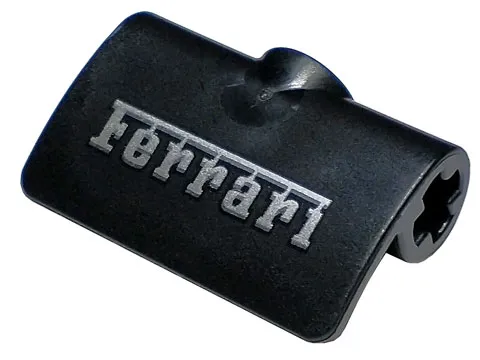 Technic, Panel Curved 2 x 3 x 1 with Silver 'Ferrari' Pattern