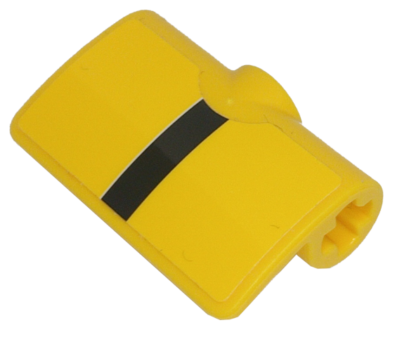 Technic, Panel Curved 2 x 3 x 1 with Black Stripe Pattern (Sticker) - Set 42151