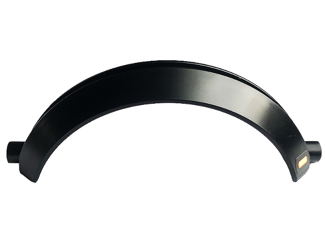 Technic, Panel Car Mudguard Arched 13 x 2 x 5 Half Circle with Orange and Yellow Blinker Light Pattern Model Right Side (Sticker) - Set 42126