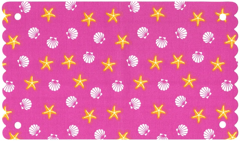 Belville Tent Cloth with Starfish / Sea Stars and Seashells Pattern