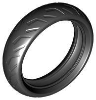 Tire 139mm D. x 37mm Motorcycle Racing Tread