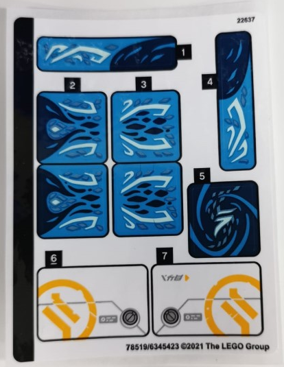 Sticker Sheet for Set 71754 - (78519/6345423)