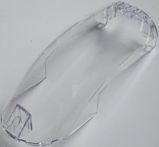 Windscreen 18 x 8 x 6 Curved with 3 Pin Holes