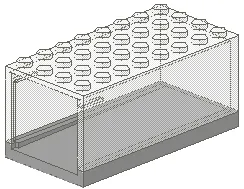 Garage 4 x 8 x 3 Box - HO with Trans-Clear Top