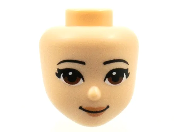 Mini Doll, Head Friends with Reddish Brown Eyes, Medium Nougat Lips and Closed Mouth Pattern