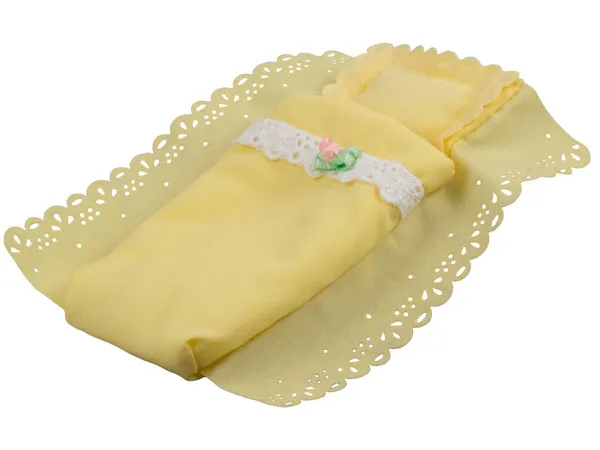 Belville Cloth Pouch, Adult with White Lace and Pink Rose Pattern