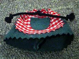 Belville, Clothes Skirt Long, Pinked Edges and Check Pattern Apron with Pocket