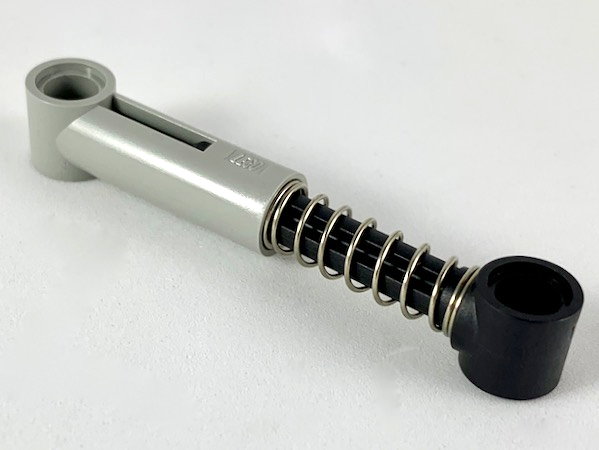 Technic, Shock Absorber 6.5L with Black Piston Rod - Normal Spring