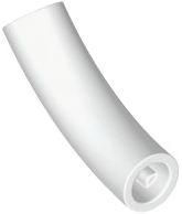 Brick, Round Tube 1 x 1 d. 45 degrees Elbow Macaroni Half - Axle Hole