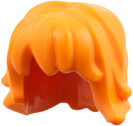 Minifigure, Hair Female Mid-Length Wavy with Bangs