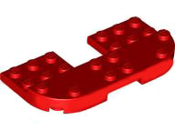 Plate, Round 4 x 8 x 2/3, Raised 2 x 8 and 2 x 2 Cutout