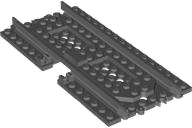 Train, Track Plastic (RC Trains) Straight with Side Cutout and Clips