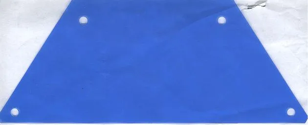 Plastic Part for Set  7471 - Mars Rover Solar Panel, Rear Trapezoid