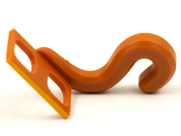 Minifigure Costume Tail Monkey with Bright Light Orange Belt Front Pattern