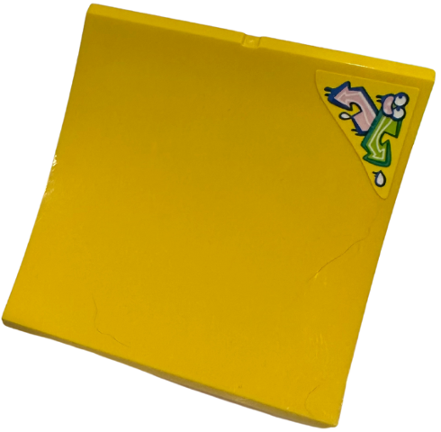 Sports Stuntz Ramp with Bright Pink and Lime Arrows and Face with White Eyes Pattern (Sticker) - Set 41751