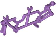 Bicycle Frame Tandem with Clips for Handlebars