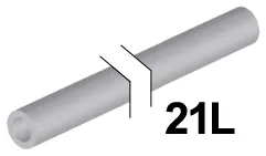 Hose, Rigid 3mm D. 21L / 16.8cm