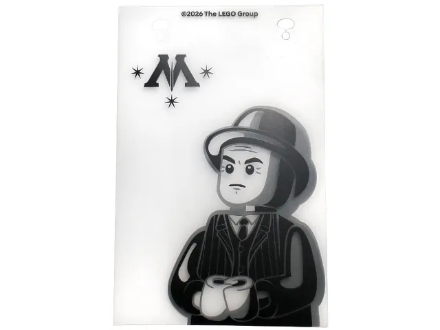 Plastic Part for Set 76476 - Minister of Magic Minifigure and Letter M Logo Pattern