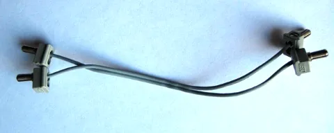 Electric, Wire 12V / 4.5V with 2 Leads, 14 Studs Long with 4 Light Gray Electric, Connector, 1-Way Male Squared (x466c14 / 765c01)