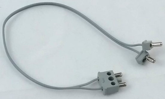 Electric, Wire 12V / 4.5V, 24 Studs Long with 2 Connector, 1-Way Male Squared and 1 Connector, 2-Way Male Squared Narrow Long with Center Post