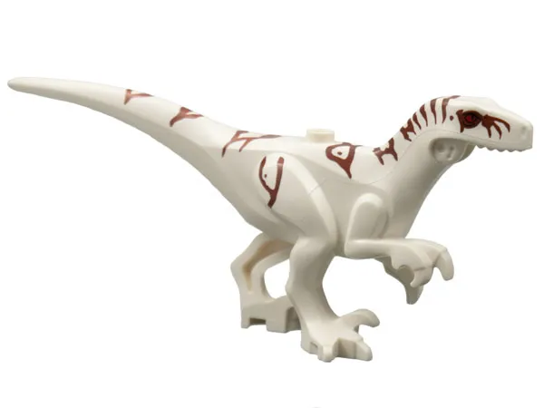 Dinosaur Body Atrociraptor with Reddish Brown Stripes, Red Eyes Pattern