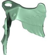 Minifigure Wings Feathered Collapsed with Neck Bracket