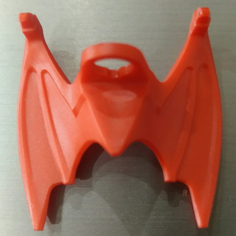 Minifigure Wings Webbed Collapsed with Neck Bracket