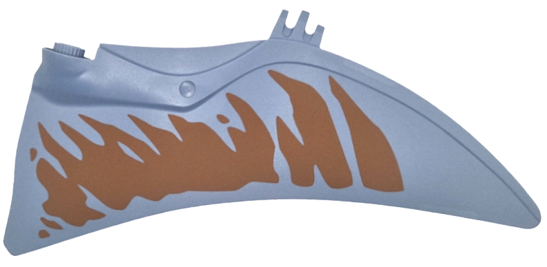 Dinosaur Wing Quetzalcoatlus Right with Dark Orange Markings Pattern