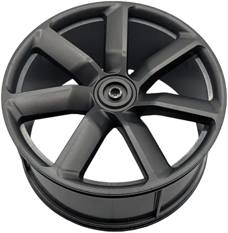 Wheel 75mm D. x 41mm Technic Racing Large, 7 Spokes Model Left Side (Spokes Slanted Left)