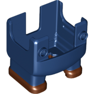 Large Figure Legs, Super Mario Luigi Overalls with Molded Reddish Brown Shoes Pattern