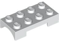 Vehicle, Mudguard 2 x 4 with Flat Top and Curved Fenders