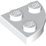 Plate, Round Corner 2 x 2