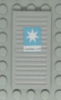 Window 1 x 3 x 5 Shutter with Maersk Line Logo Pattern Left Side (Sticker) - Sets 1552-1 / 1651-2