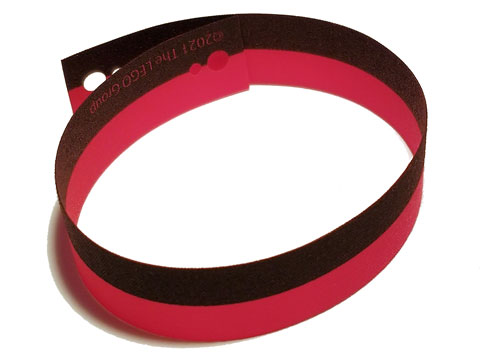 Cloth Typewriter Ribbon with Black Ink Pattern