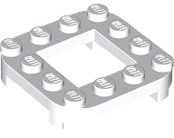 Plate, Modified 4 x 4 with Rounded Corners and 4 Feet with 2 x 2 Open Center