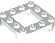 Plate, Modified 4 x 4 with Rounded Corners and 4 Feet with 2 x 2 Open Center